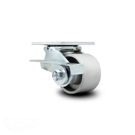 3.25 Inch Semi Steel Swivel Caster With Roller Bearing And Brake